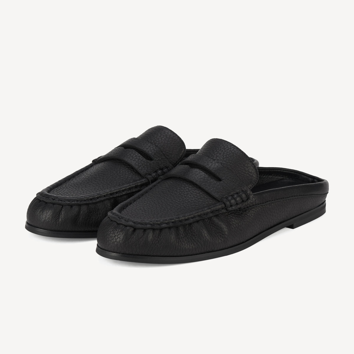 Sloane Mule Black Tumble