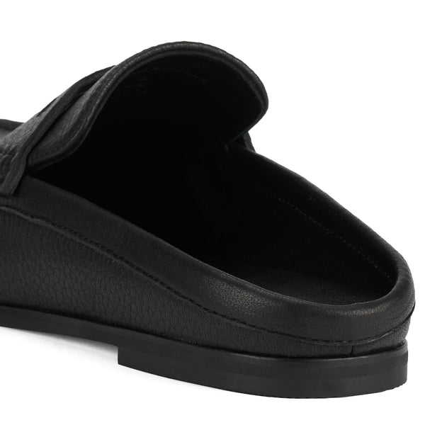 Sloane Mule Black Tumble