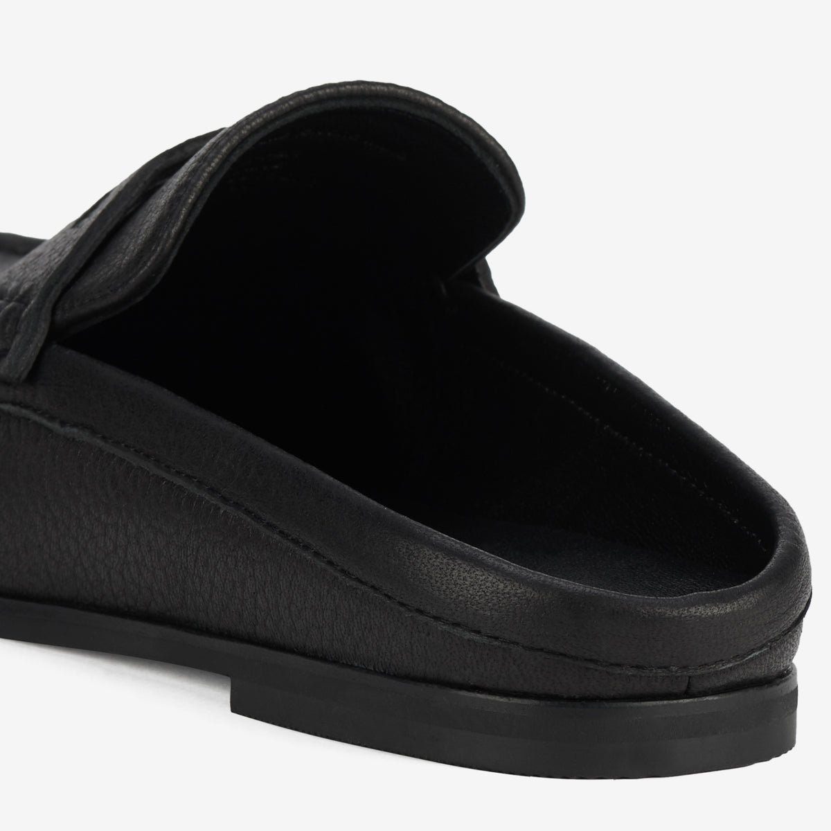 Sloane Mule Black Tumble