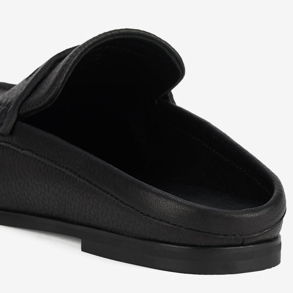 Sloane Mule Black Tumble
