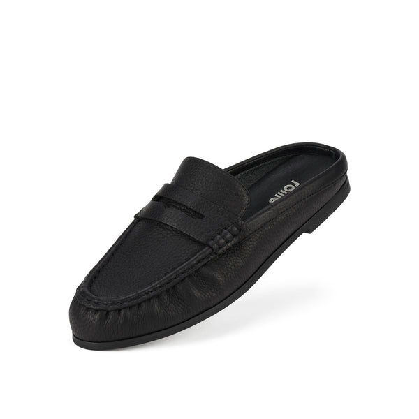 Sloane Mule Black Tumble