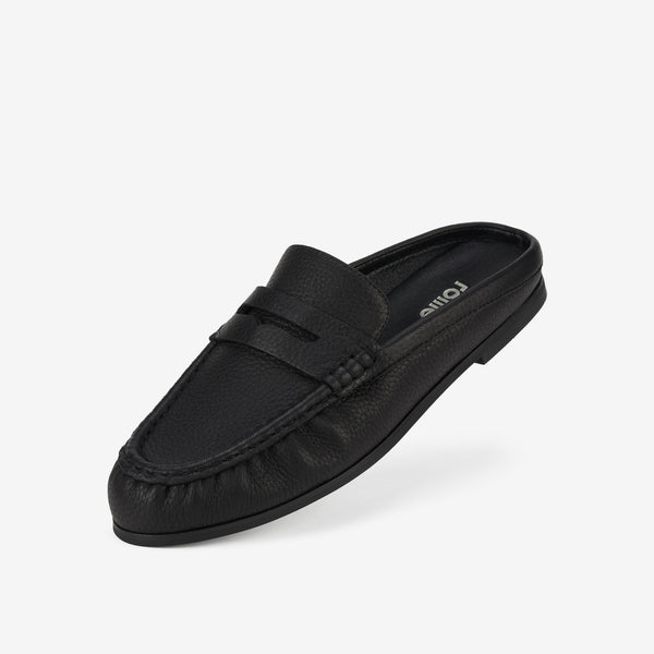 Sloane Mule Black Tumble
