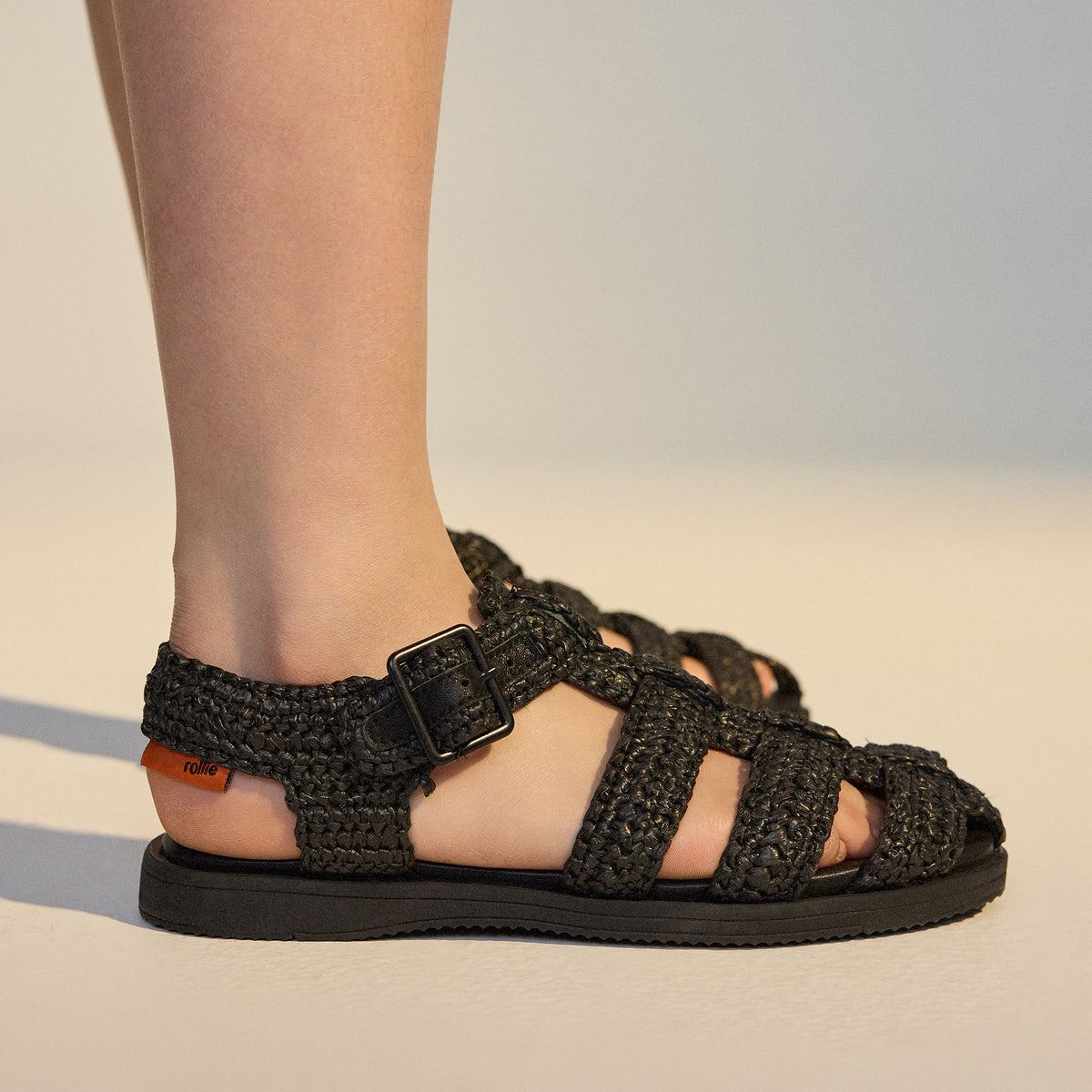 Sandal Fisherman Weave Black