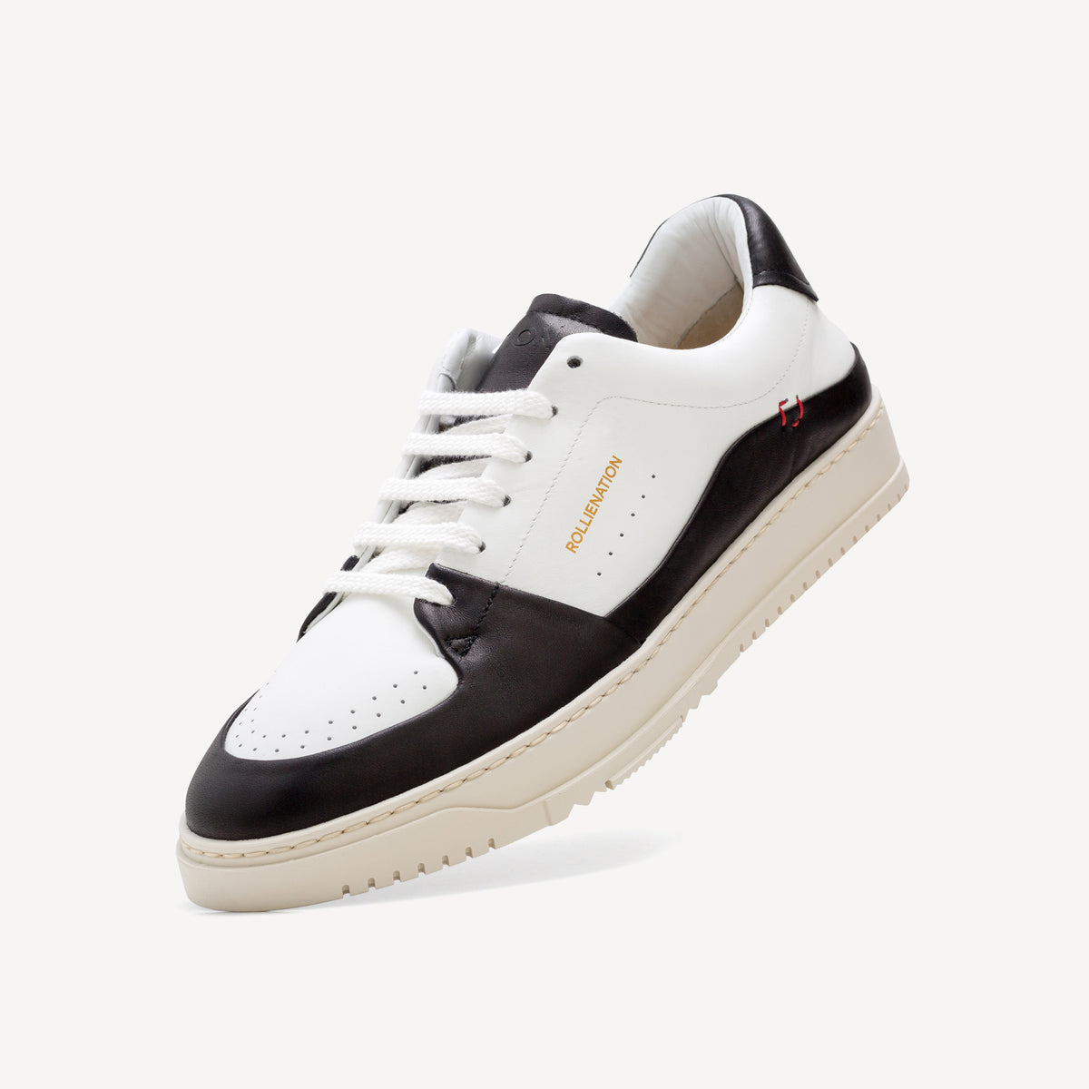 Rollie Wave Mens Black/White — men's sneaker, worn and styled on-foot