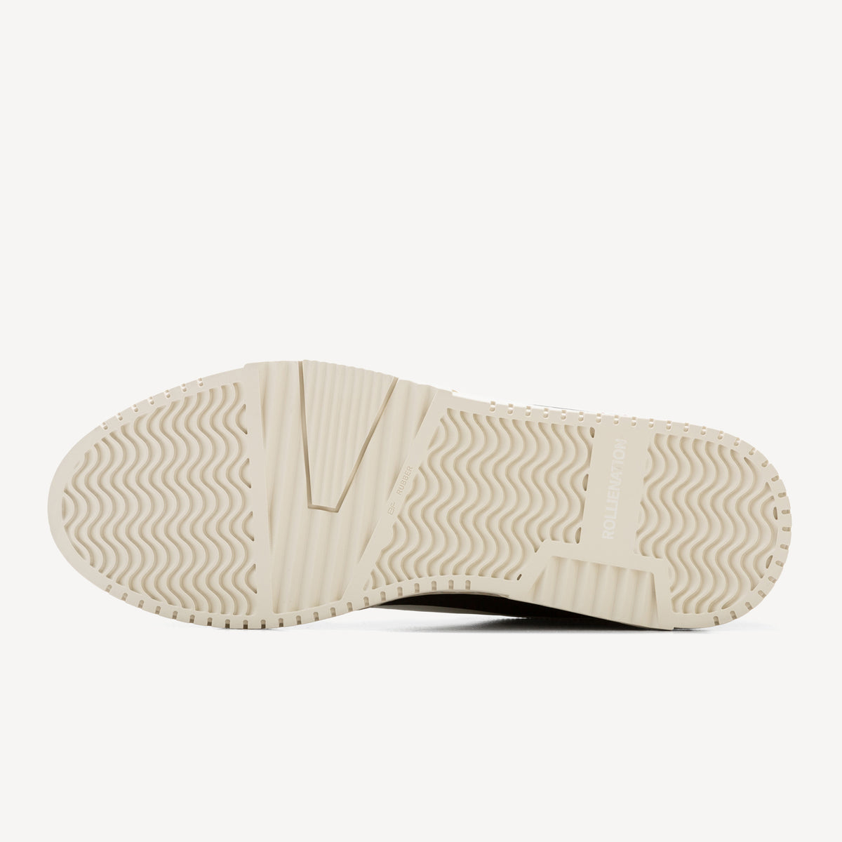 Rollie Wave Mens Black/White — men's sneaker, detail close-up