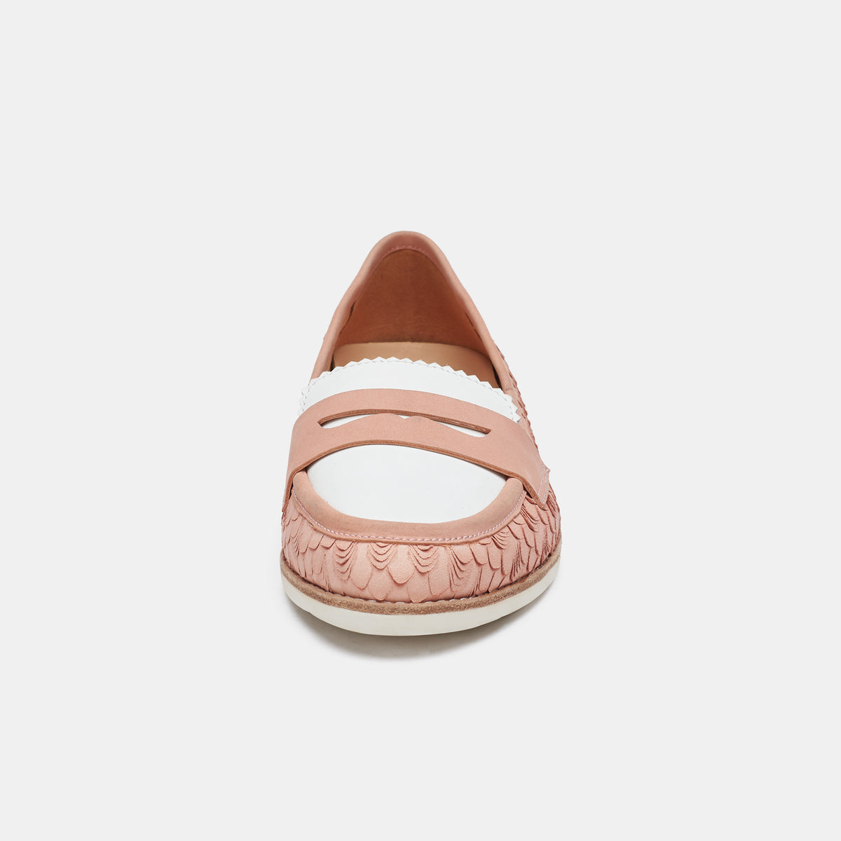 Penny Loafer Pink Geo / White