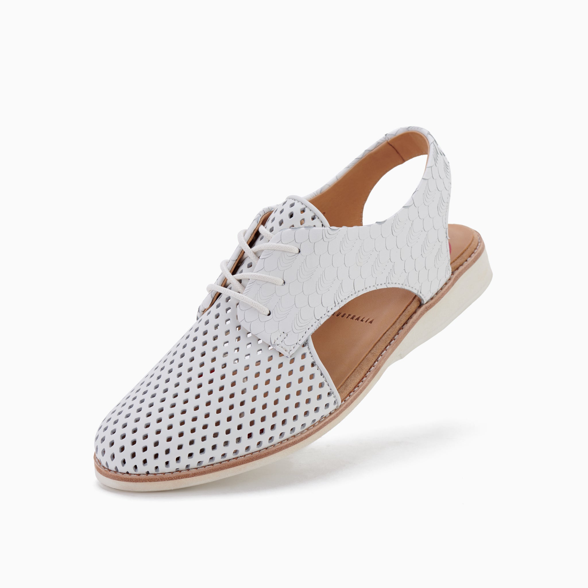Slingback Punch White White Geo Rollie Nation