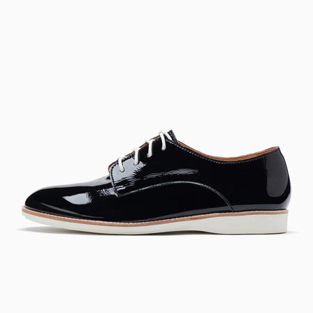 Derby Super Soft Patent Crinkle Leather