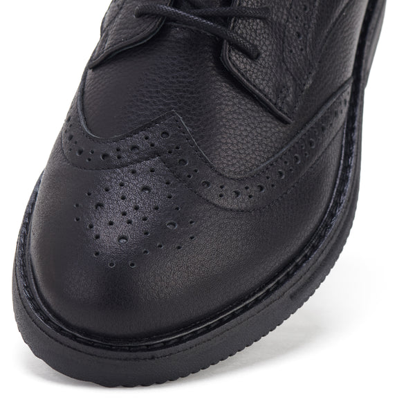 Brogue Rise All Black Tumble